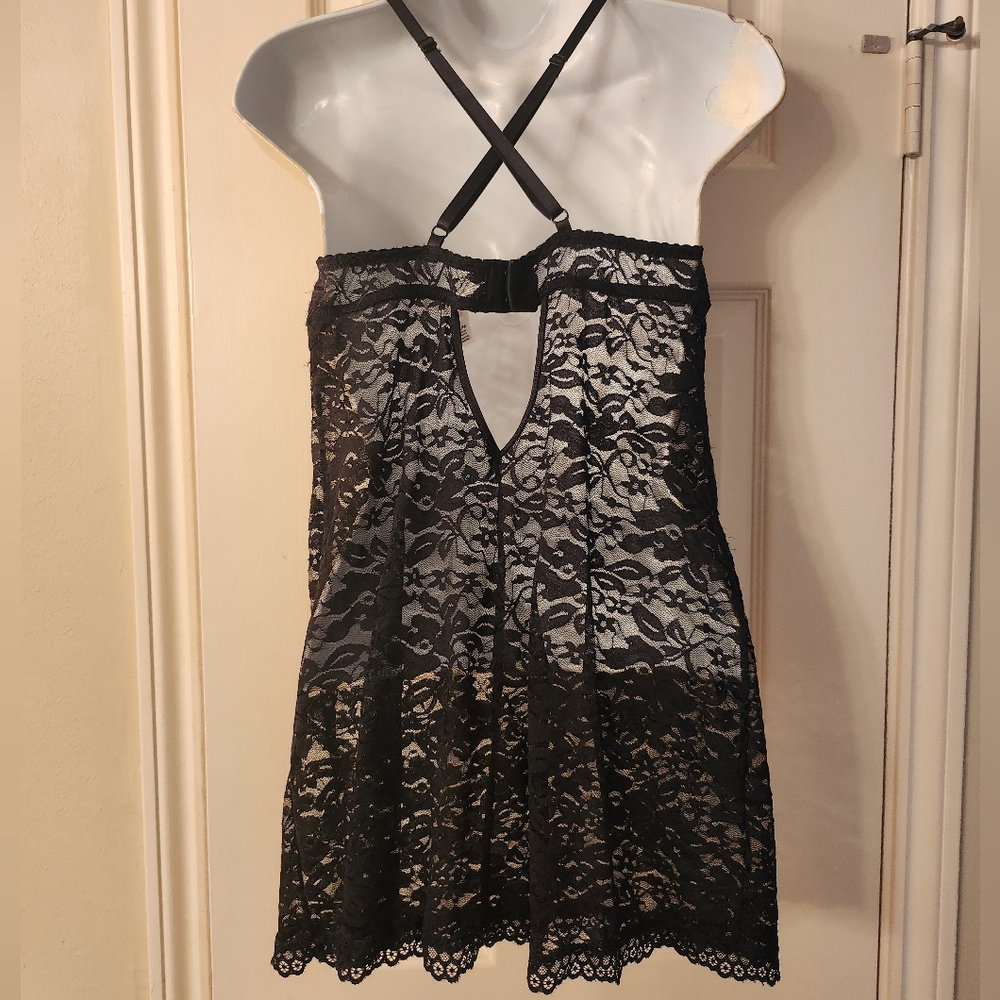 Black Lace Chemise Gilligan & O'Malley - Picture 9 of 14